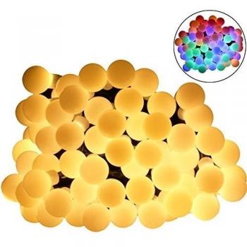 Ailams 60 LED Globe luce della stringa, 8 modalità di lavoro Sia su Just bianco caldo o multicolore, 15.5ft pile della sfera stellata della luce