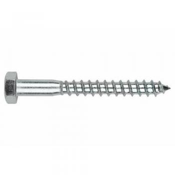 Tornillo madera din-571 hexagonal cincado 6 x 60 4 uds