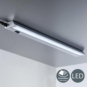 Réglette LED Maia 9W 1000 Lúmenes Orientable Titanio 54,7x6,1x2,4 cm con Interruptor On/Off