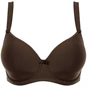 Freya Women's Idol Moulded Balcony Bra - Dark Brown Nylon - Size 32GG E-J Cup