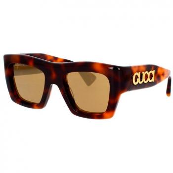 Gucci GG1772S Stylish Brown Square Sunglasses for Women, Size: 52 MM