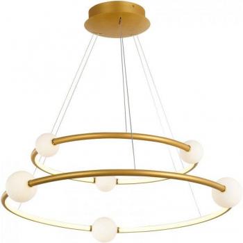 Lámpara colgante moderna Lozanna Bronce antiguo LED regulable 3000K 4600lm