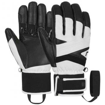 Guantes de esquí Reusch Classic Pro, impermeables, aislantes térmicos, con palma de cuero para mejor agarre, ajuste en muñeca, diseño ergonómico y transpirable