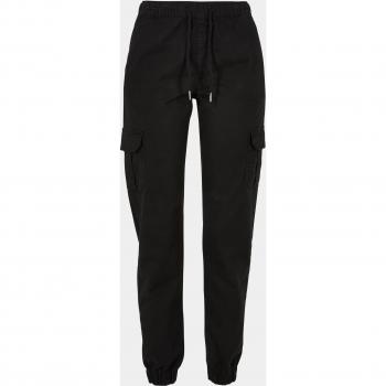 Urban Classics Women's High Waist Cargo Jogging Pants - Black - XS to XL