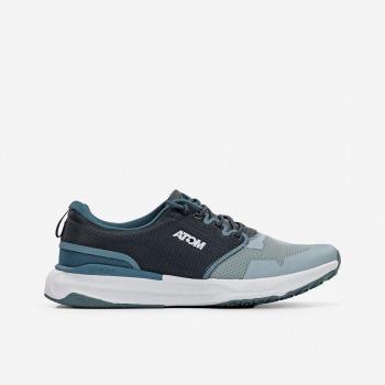 Atom by Fluchos - Zapatillas deportivas hombre AT162, características: diseño casual, color azul, comodidad y soporte para el pie, suela de goma antideslizante, material transpirable