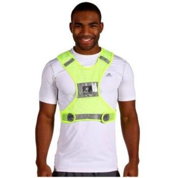 Nathan Streak Reflective Running Vest, Small/Medium - Neon Yellow Safety Gilet