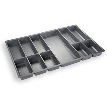 Cubertero Gris Plata para Cajones de 80 cm p.ej. Nobilia desde 2013