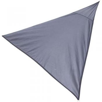 Toldo de Vela Triangular 3.6x3.6x3.6 m con Bolsa, Protección UV, Resistente e Impermeable para Exterior y Jardín - Gris Antracita