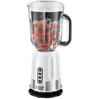 Russell Hobbs EasyPrep Batidora de Vaso, 850 W, Vidrio, 2 Velocidades, Blanco