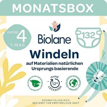Biolane Pañales Naturales 44 Pañales Tamaño 4 (7-18 Kg
