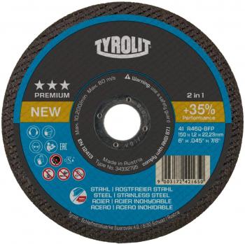 Tyrolit premium - Disco corte 41 115x1,0x22,23mm inoxidable