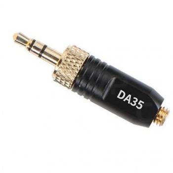 Deity Microphones DA35 Microdot to Locking 3.5mm Adapter, Black