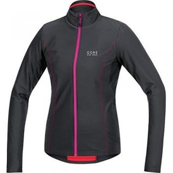 Gore Bike Wear - Jersey térmico de ciclismo para mujer con manga larga, color negro/magenta, talla 40