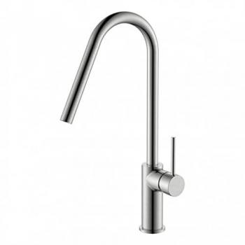 Grifo de Cocina Monomando Mice - Grifería para Fregadero - Grifo Elegante Kenia Níquel Cepillado GCE020/NQ - Disponible en varios colores