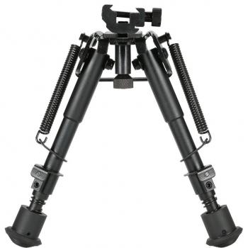 TOMSHOO Bípode Táctico Telescópico de Resorto por Resorte de 6 a 9 Pulgadas Ajustas de Montaje Francotirador con Adaptador de Carril