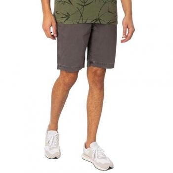 Superdry Vintage Officer Washed Grey Chino Shorts for Men - Size 28W