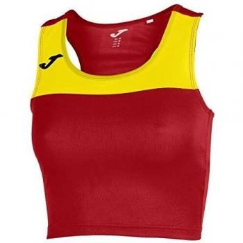 Joma Race Camisetas, Niñas, Rojo-Amarillo, 4XS-3XS