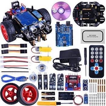 Quimat Coche Robótica, Robot Inteligente Control Remoto con Tutorial de Vídeo en Castellano EQS10