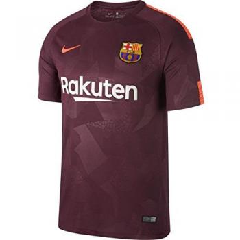 Nike Fc Barcelona Camiseta, Niños, Burdeos / Naranja, 8-10 Años