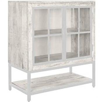 Aparador DKD Home Decor Blanco Metal Madera de mango 85 x 45 x 100 cm