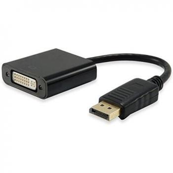 Equip 133431 Adaptador de Cable DisplayPort DVI Negro - Adaptador para Cable
