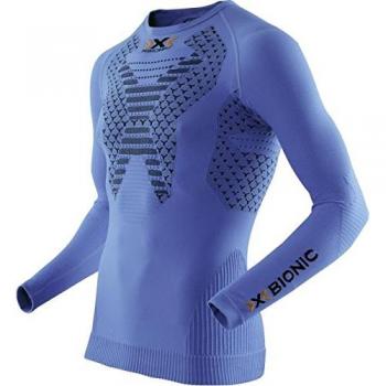 X-bionic Camiseta m/l running twyce hombre azul frances/negro l 8054216202828