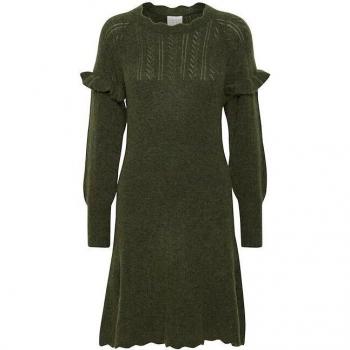 Atelier Rêve Irmanon Women's Long-Sleeved Mid-Length Dress