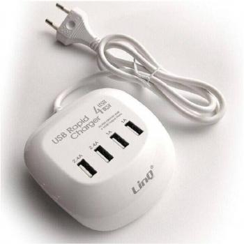 Cargador Multipuerto Rápido 20W con 4 Puertos USB T-4A04