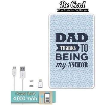 Becool® - Batería Externa Power Bank 4000 mah + Gratis 1 cable USB-MicroUsb