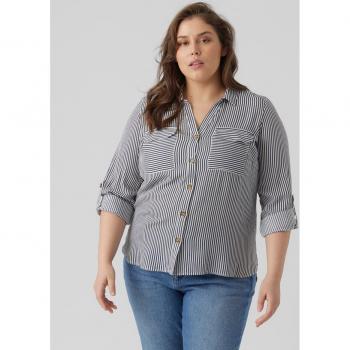 Vero Moda Curve Women's Long Sleeve Bumpy Blouse, Snow White