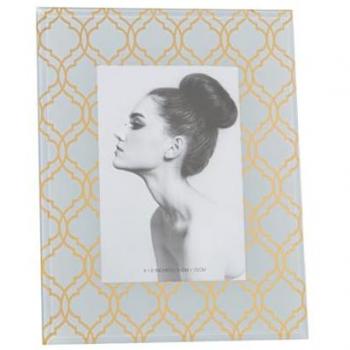 Marco de Fotos Alexandra House Living Dorado Cristal 18 x 1 x 23 cm