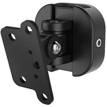 Hama 118031 Soporte de Altavoz para Pared, Universal, Movible, Color Negro