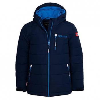 Trollkids Chaqueta Hemsedal Xt Azul Marino para niños, chaqueta de esquí, tamaño 116 cm