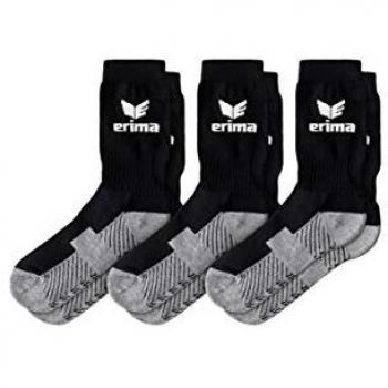Erima 3-Pack Sports Socks for Men - Black