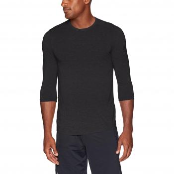 Under Armour UA siro 3/4 Camisa de Manga Larga, Hombre, Full Heather / / Black