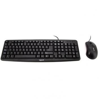 iggual COM-CK-BASIC Kit Teclado y Ratón USB QWERTY Español Negro