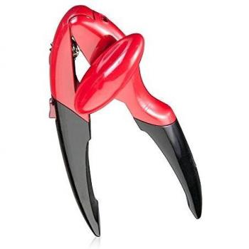 Metaltex Abrelatas, Negro y Rojo Metalizado, Centimeters