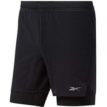 Reebok OSR Epic 2-1 Run Short Pantalón Corto, Hombre, Negro, S