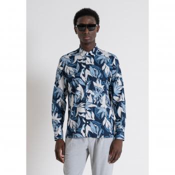 Camisa Antonio Morato estampada regular avio blue