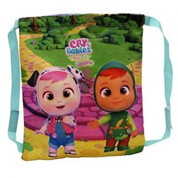 Mochila Saco Infantil Cry Babies Llorones - 30x35cm - Asas Regulables - Ideal para Merienda o Almuerzo - Regalo Original
