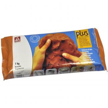 Arcilla natural que endurece al aire PLUS 1 kg Terracotta