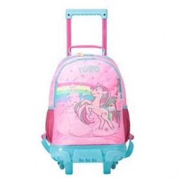 Mochila Escolar con Ruedas Mediana Totto Fantasy Unicornio 8I7M