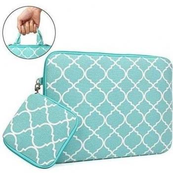 ivencase 13-13,3 pulgadas Laptop Funda + Accesorio Bolsa Protectora Impermeable Suave Sleeve para Macbook Pro - verde