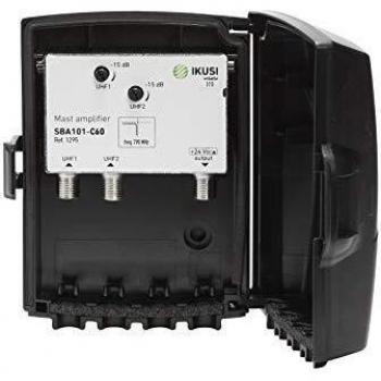 Amplificador 2 entradas UHF. Canales 21-60, 36 dB