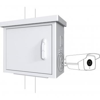 Armario Rack Lanview RCCTV002 0U Blanco para CCTV, dimensiones 600mm de ancho y 300mm de profundidad