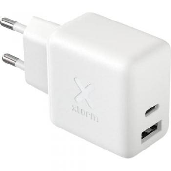 Cargador de Pared Xtorm Volt II - 30W - Tecnología GaN - USB-C y USB - Blanco