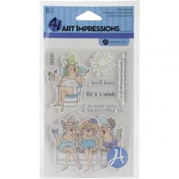 Arte impressioni francobolli chiaro 4 X 8-più candele