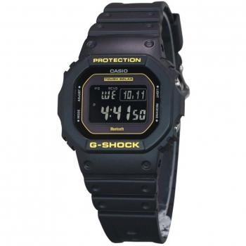 Casio G-Shock Caution Yellow Solar Digital Men's Watch with Mobile Link and Resin Strap