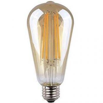 Edm 98624 Bombilla Ovoide Filamento Led Cristal Vintage, Luz Calida