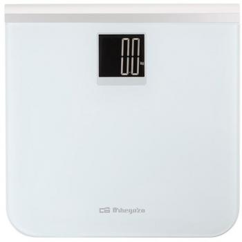 Báscula de Baño Digital ORBEGOZO PB2236, Color Blanco, Alta Precisión